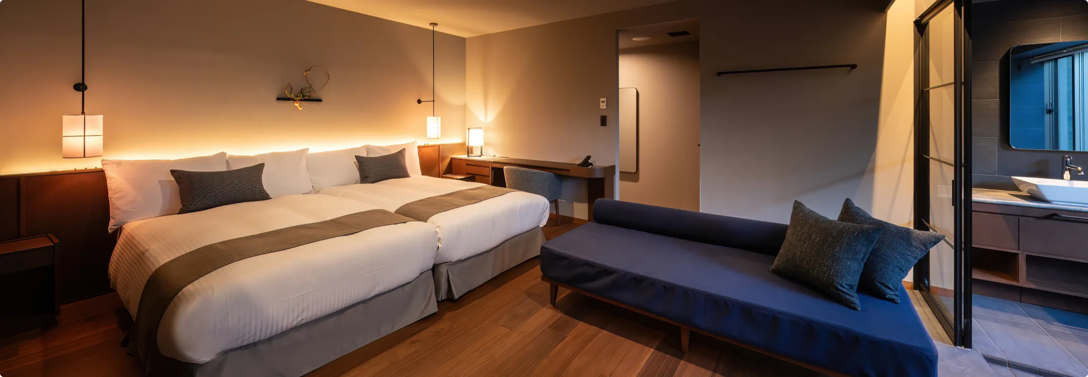 图像：客房 高级双床房另有沙发双人床